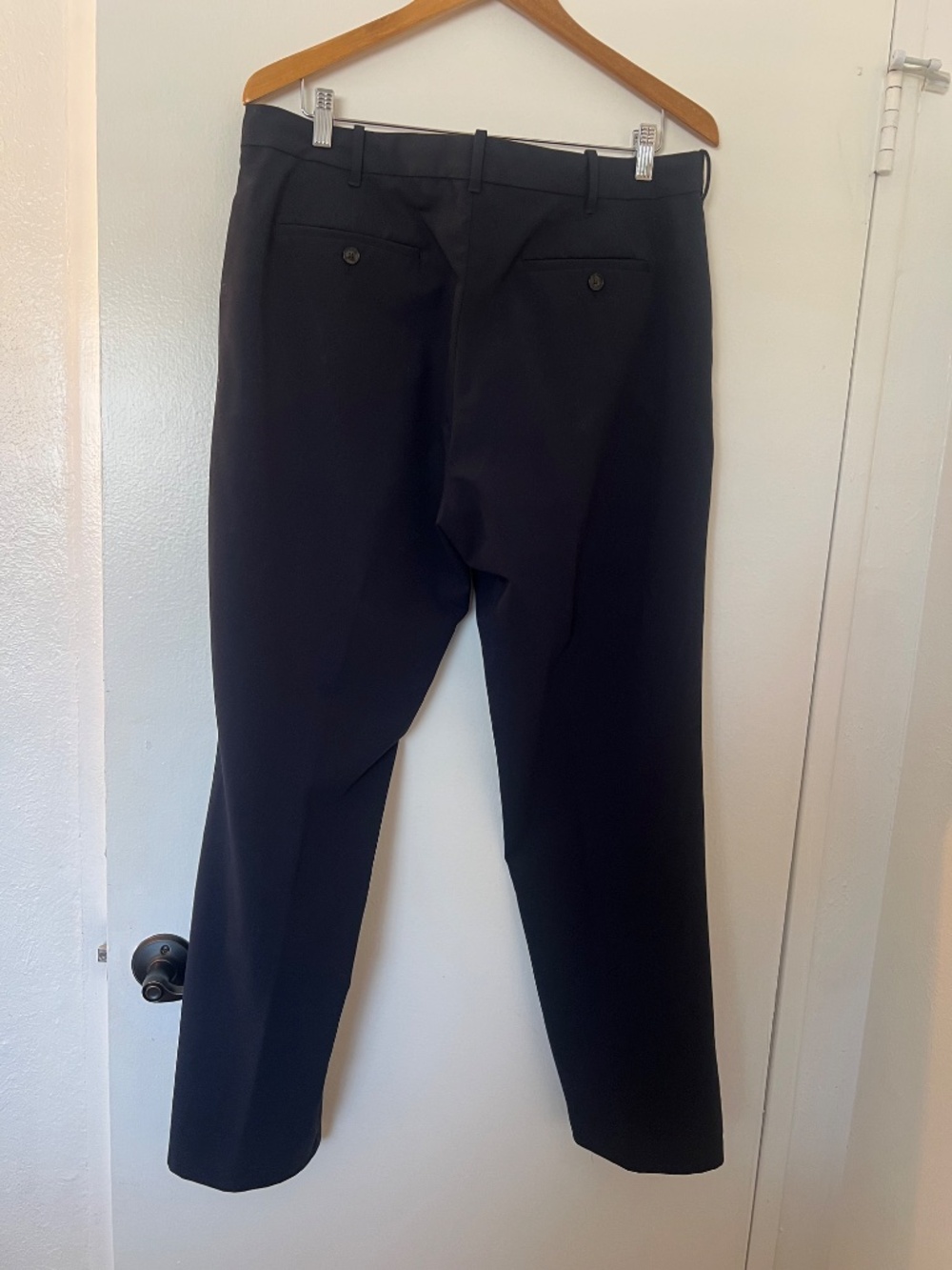 IZOD Men's Navy Straight Leg Dress Pants | 36x32 - Picture 2 of 3